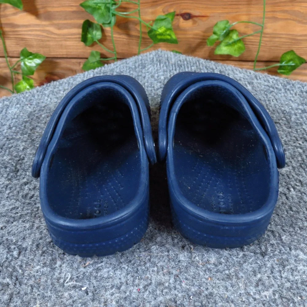 Crocs Classic Clog Baby Unisex Shoes Size 7C Water Friendly Play Navy Blue